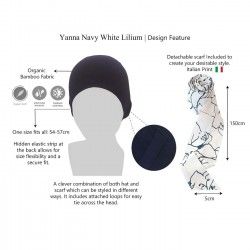 YANNA NAVY WHITE LILIUM